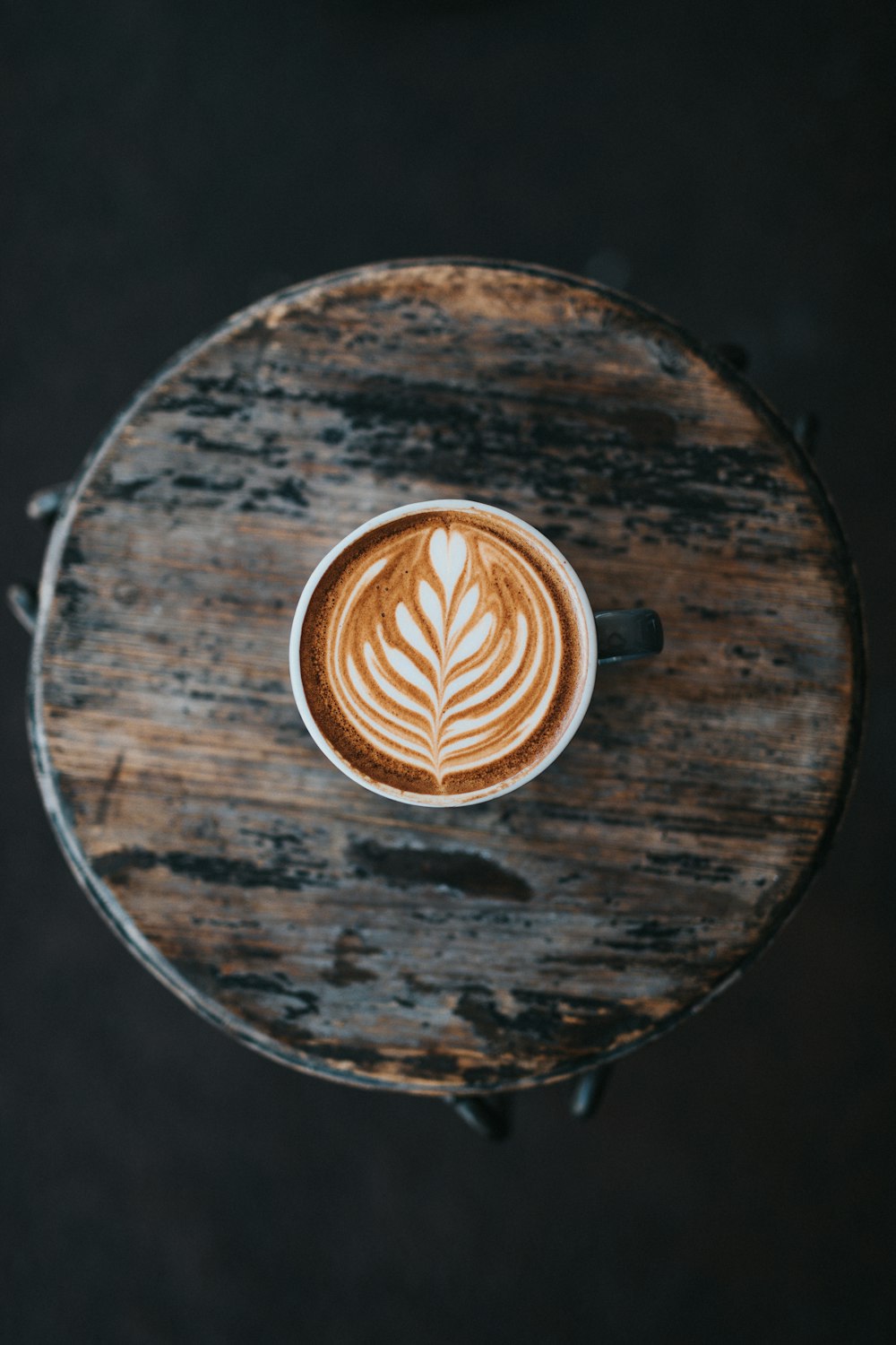 Cappuccino with latte art